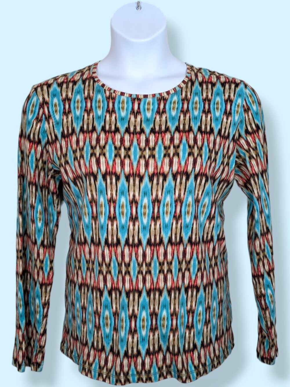 Jones New York Colourful Long Sleeve Top